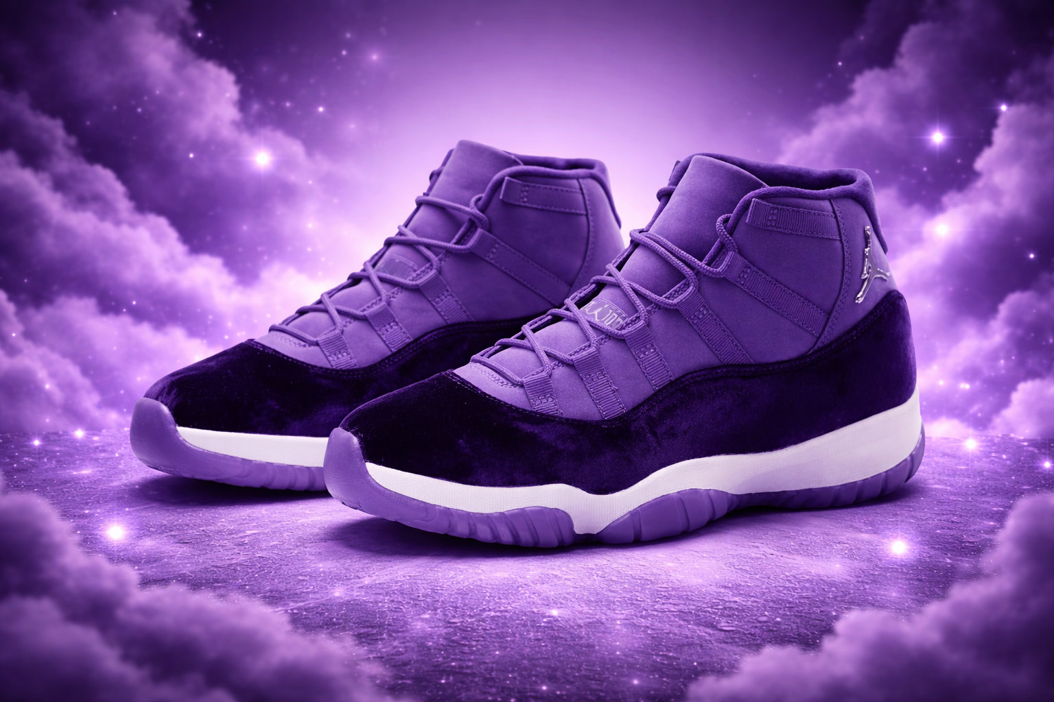 Jordan 11 “Purple Rain” For Prince Men's Size US 7-12