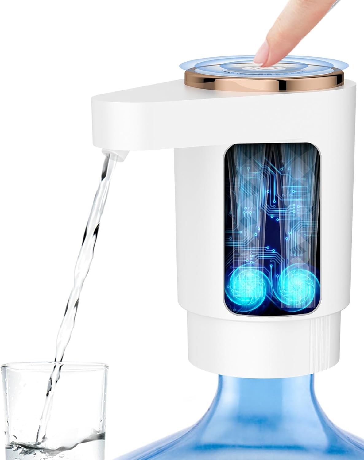Water Bottle Pump, Portable Electric Water Dispenser Pump for 5 Gallon Bottles -