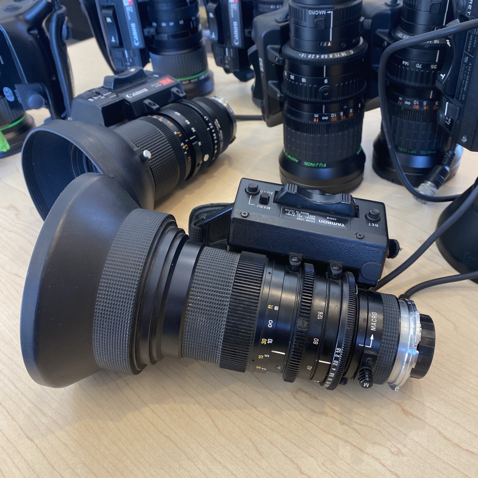 Tamron 1:1.6 f=9-126mm TV Zoom Macro Lens Servo VCL 914BY RJ MountBox #1 Lens#22