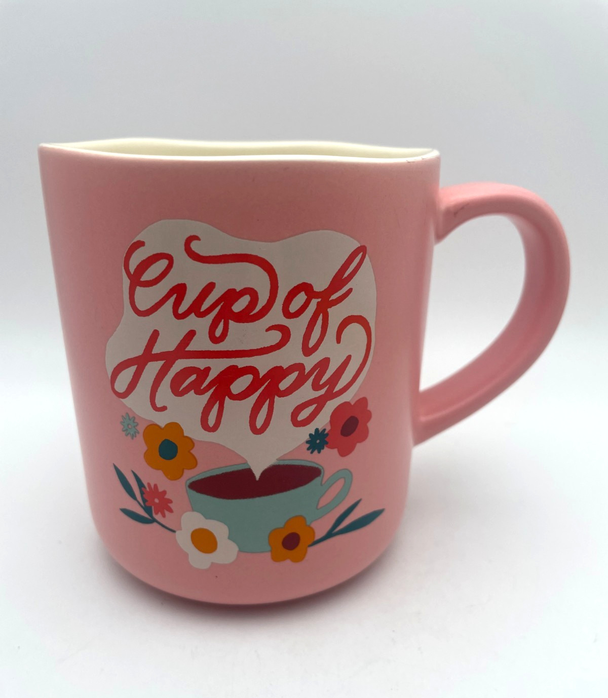 Opalhouse Stoneware Coffee Mug Cup of Happy Pink 2022 Target 16 oz Cup B26