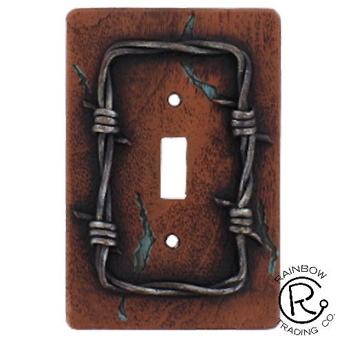 Western Lodge Cabin Decor Barbed Wire Light Switch Cover Plate