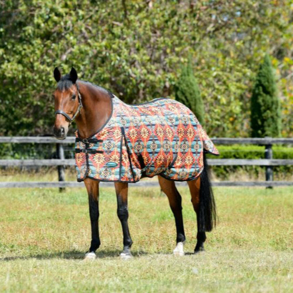 Weatherbeeta Comfitec Essential Mesh II Standard Neck Fly Sheet-WESTERN SUNSET P