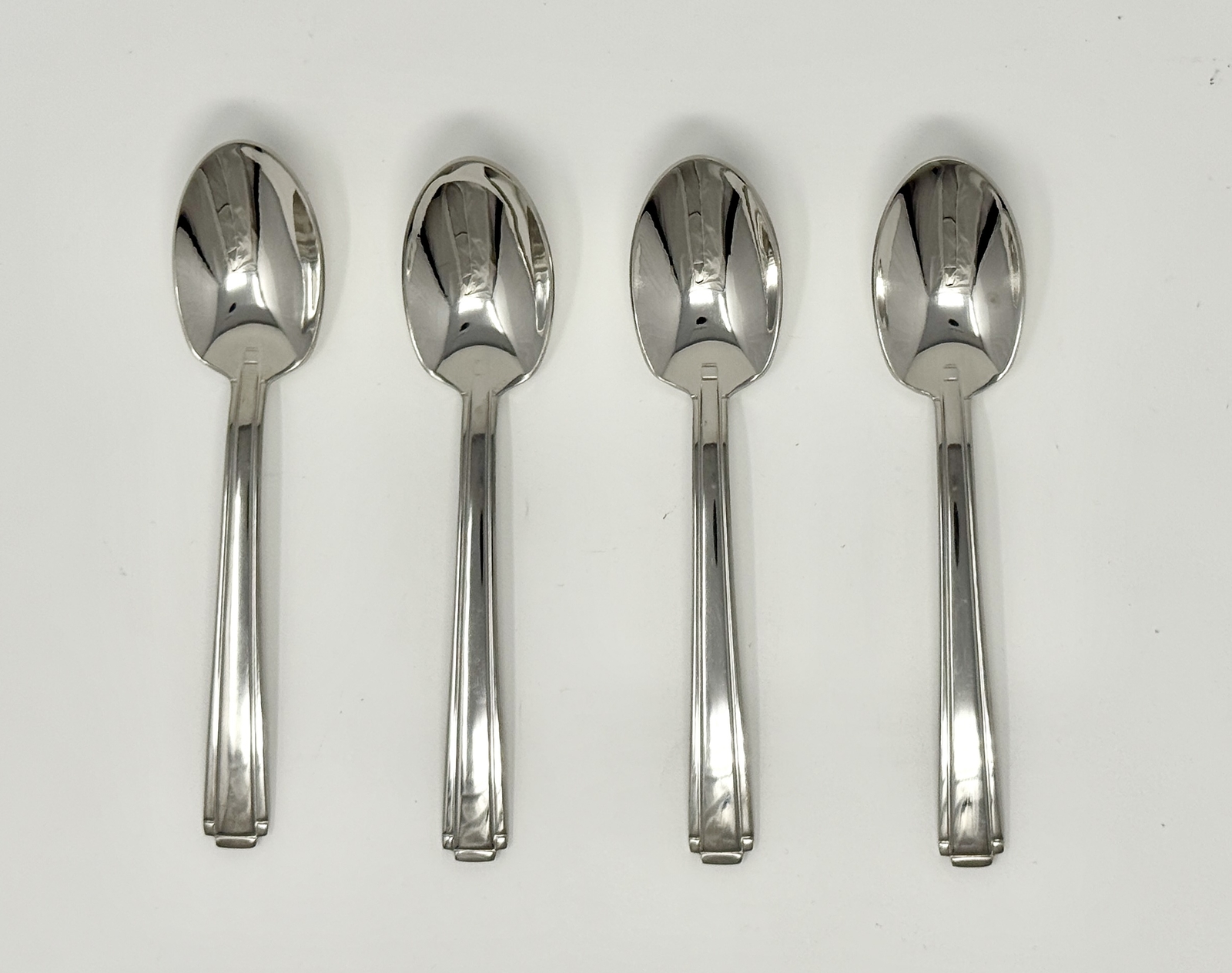 Oneida Etage Set of 4 Teaspoons 6 1/8" long All Glossy Handle - Brand New