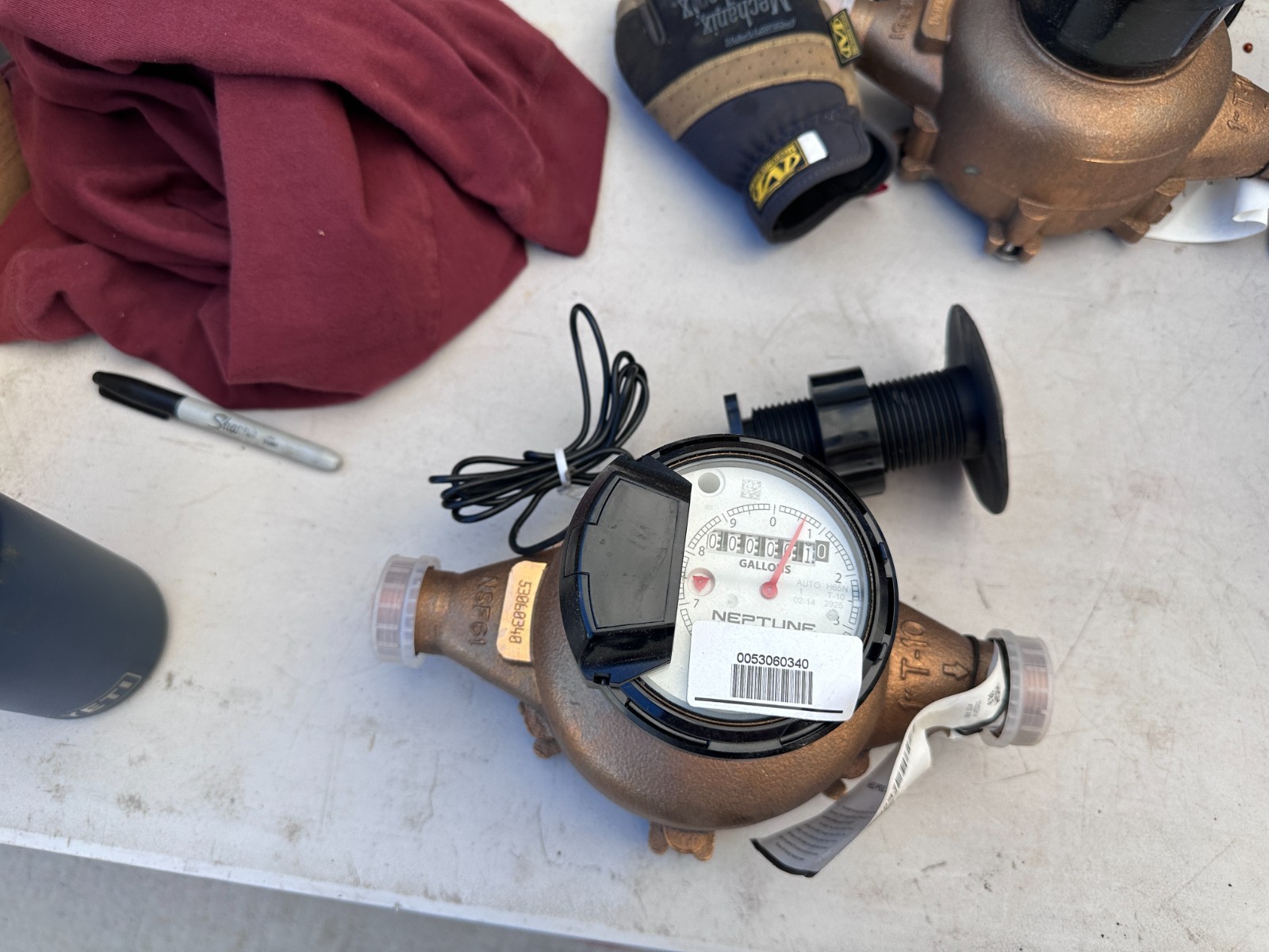 Neptune ED2F22R7G8SG54 Water Meter, ProRead (Pit) / 6 Wheel w/o Receptacle