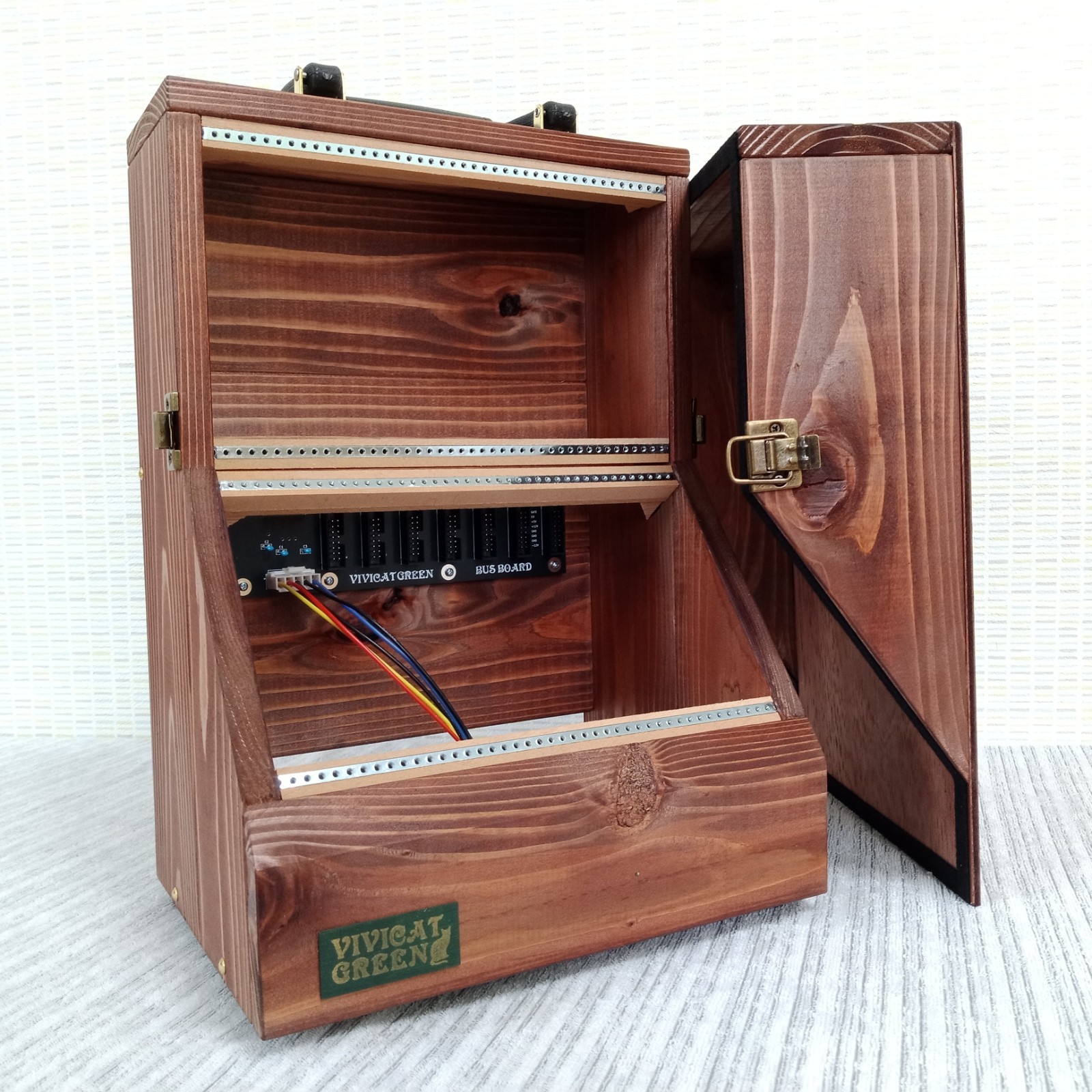 NEW 6U 84HP Portable Eurorack Wooden Case with Power supply unit 5 color No.421P