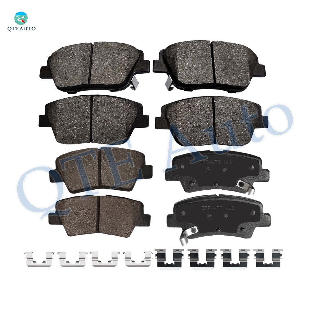 Set of 8 Front-Rear Ceramic Brake Pad Kit For 2014 2015 KIA Optima L4 2.4L