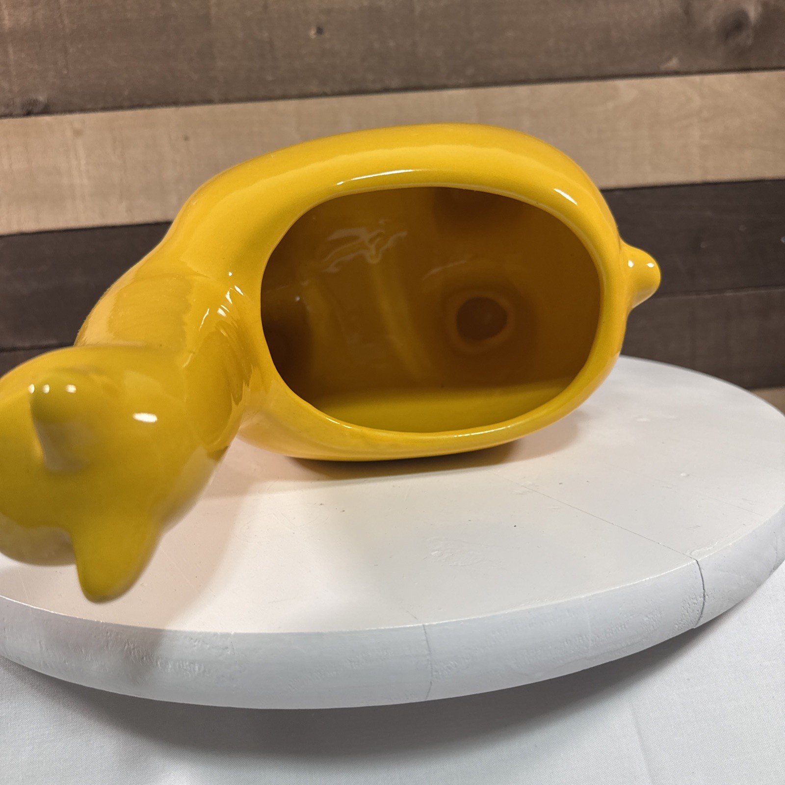 Beautiful Large Yellow Alpaca Planter
