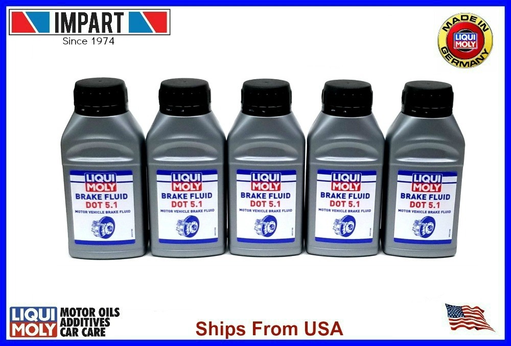 Liqui Moly DOT 5.1 Brake Fluid (5) 8.45 fl.oz. 250mL Bottles LM20158