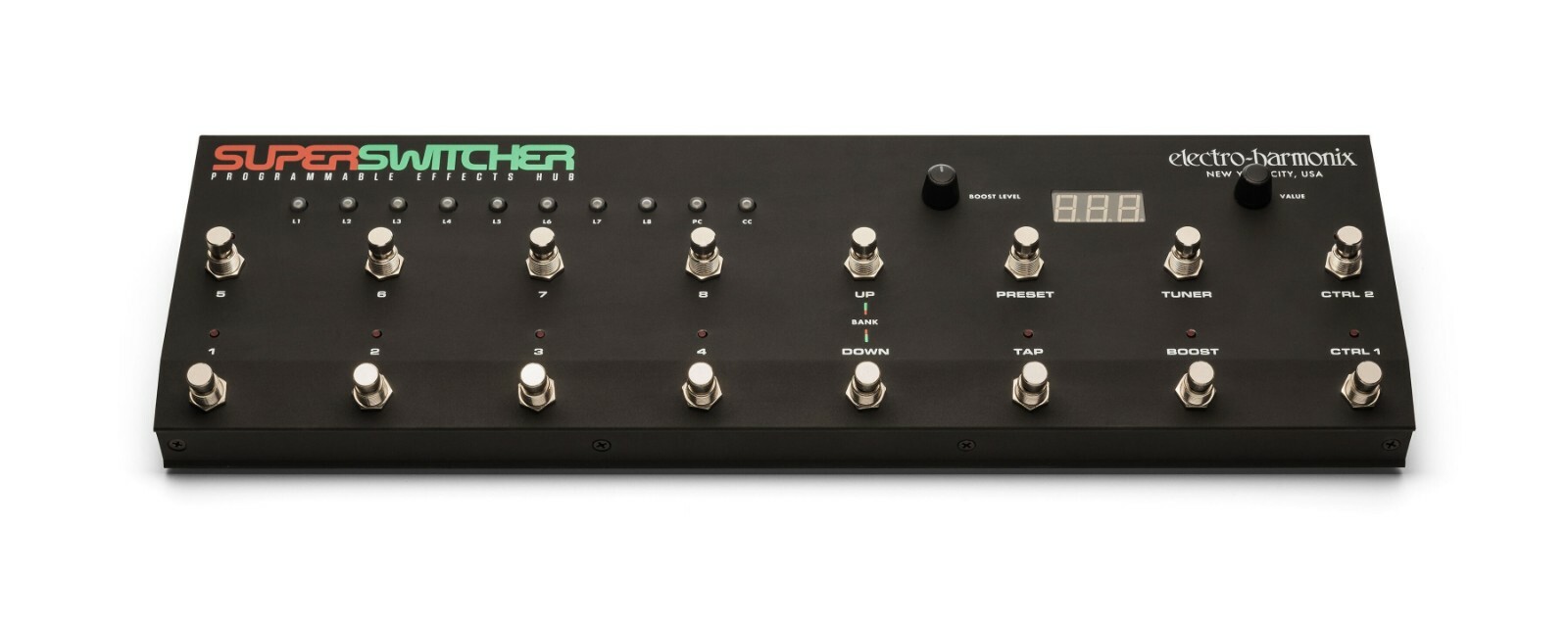 New Electro-Harmonix EHX Super Switcher Programmable Effects Hub Pedal