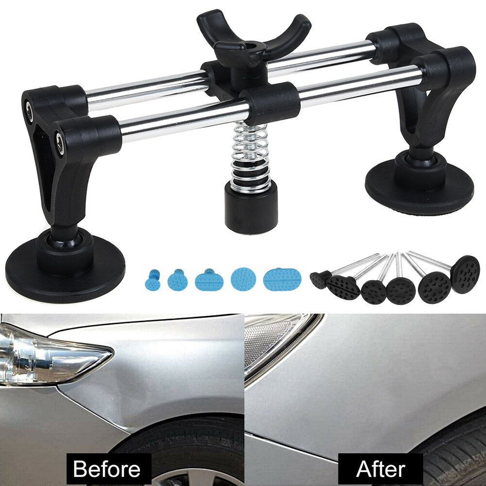 Car Paintless Dent Puller Tabs Bridge Lifter Body Repair Hail Removal Tool Set