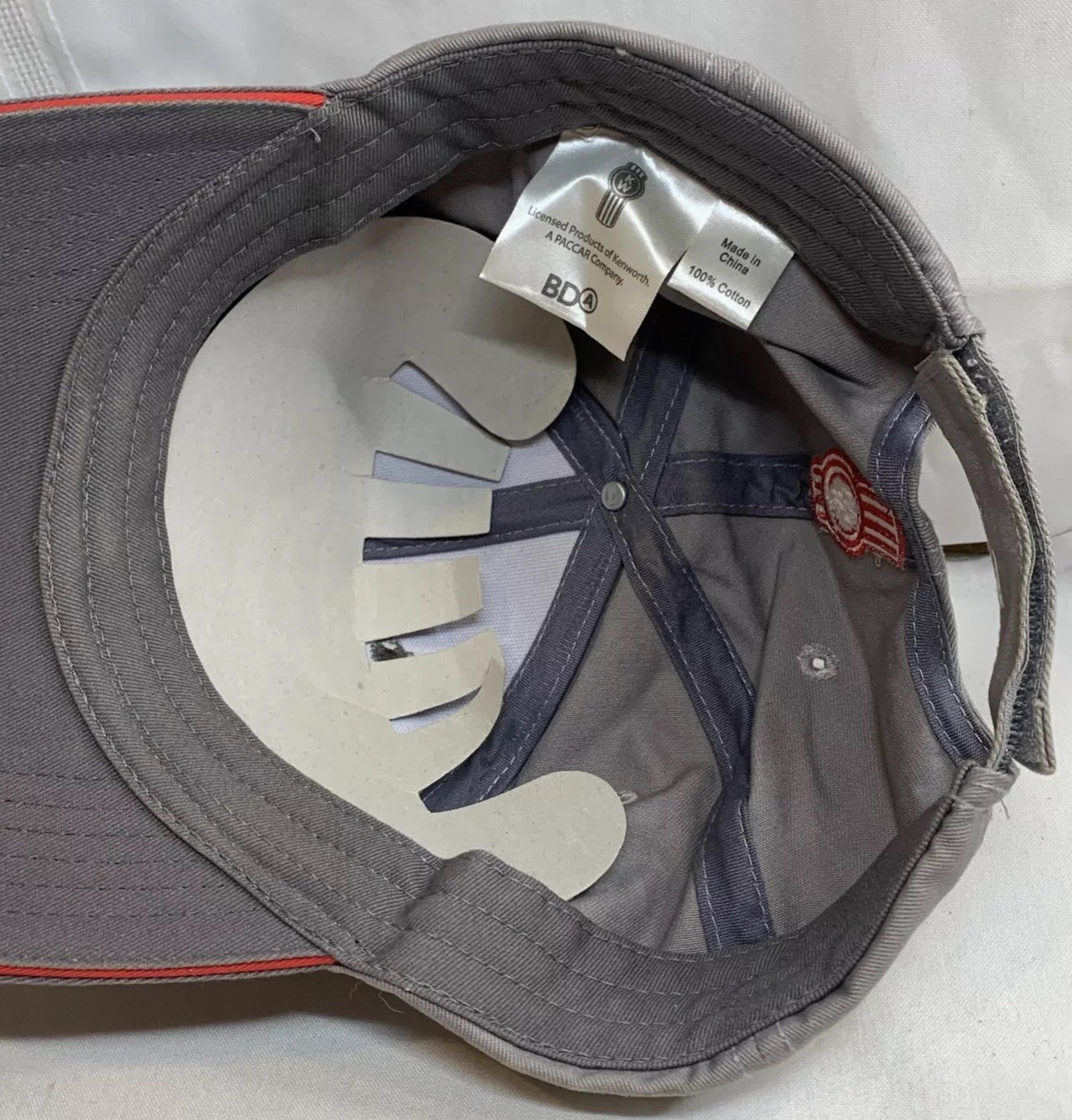 Kenworth Motors Trucks Since 1923 Gray Strapback Patch Hat Cap