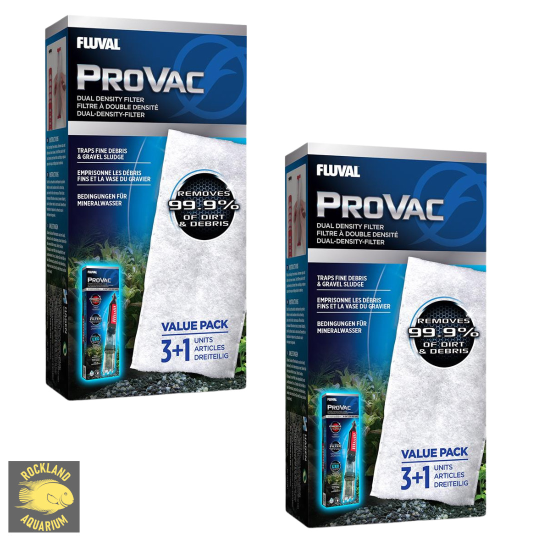 2x Fluval ProVac Dual Density Filter Pads – 4 Pack (11078) – Genuine Replacement