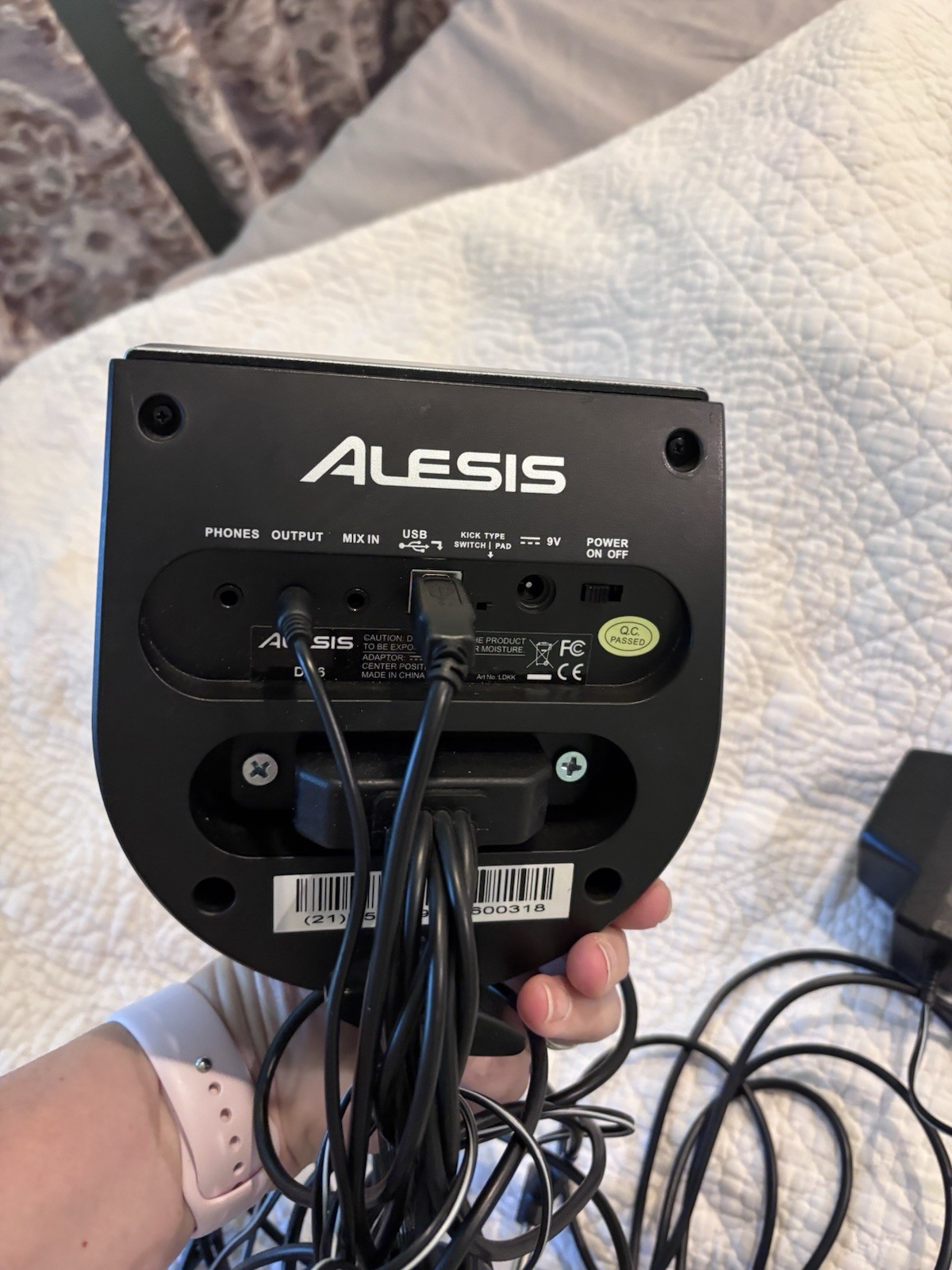 Alesis DM6 Drum Module Replacement Unit Module w/ Cable Harness & Power Adapter