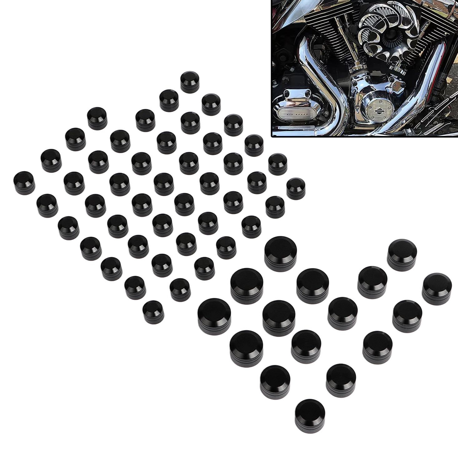 CNC ​Aluminum Engine Bolt Cover Caps For Harley Street Road Glide Special FLTRXS