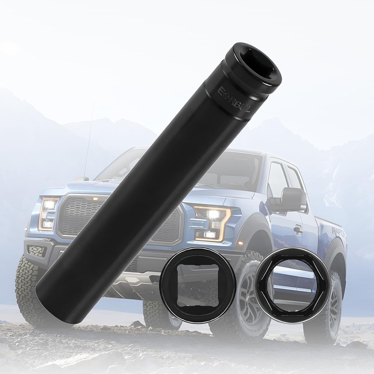 3/4" Truck Cage Bolt Socket, Extra Deep 1/2" Drive Removal Puller, OEM# 800921