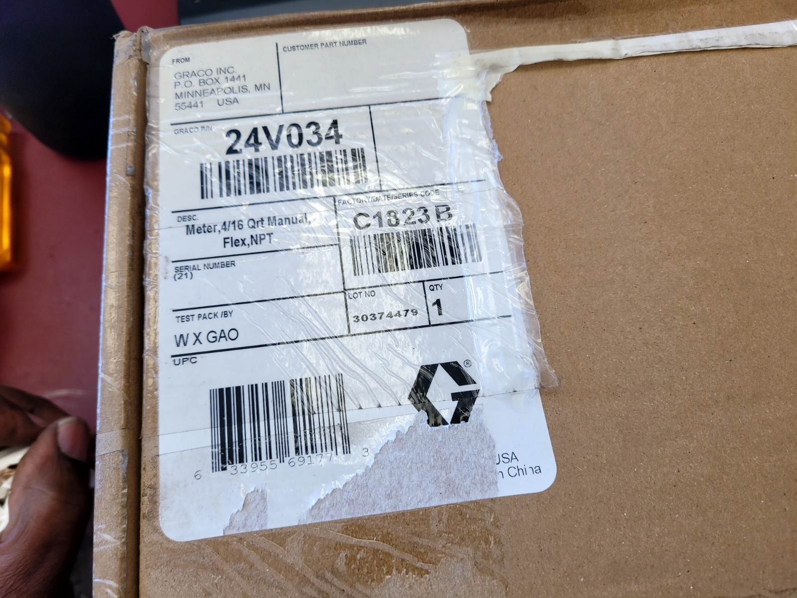 NEW Graco SDMM8 4/16 QT Mechanical Manual Meter  - 24V034 ( A1-1)