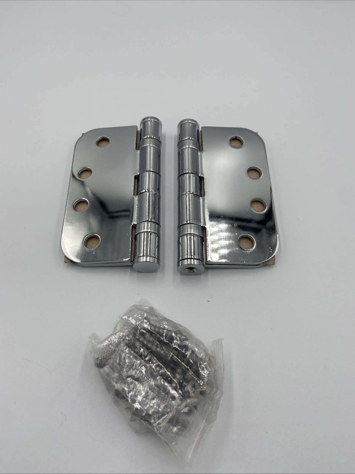 Deltana S44R5HDB26 Bearing Mortise Hinge Radius 4" X 5/8"  Polished Chrome Pair