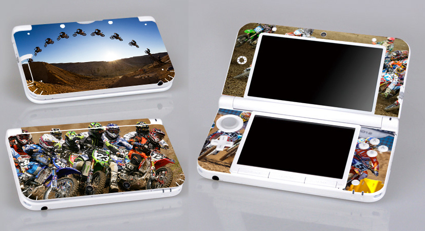 Motocross 332 Vinyl Decal Cover Skin Sticker for Nintendo 3DS XL/LL