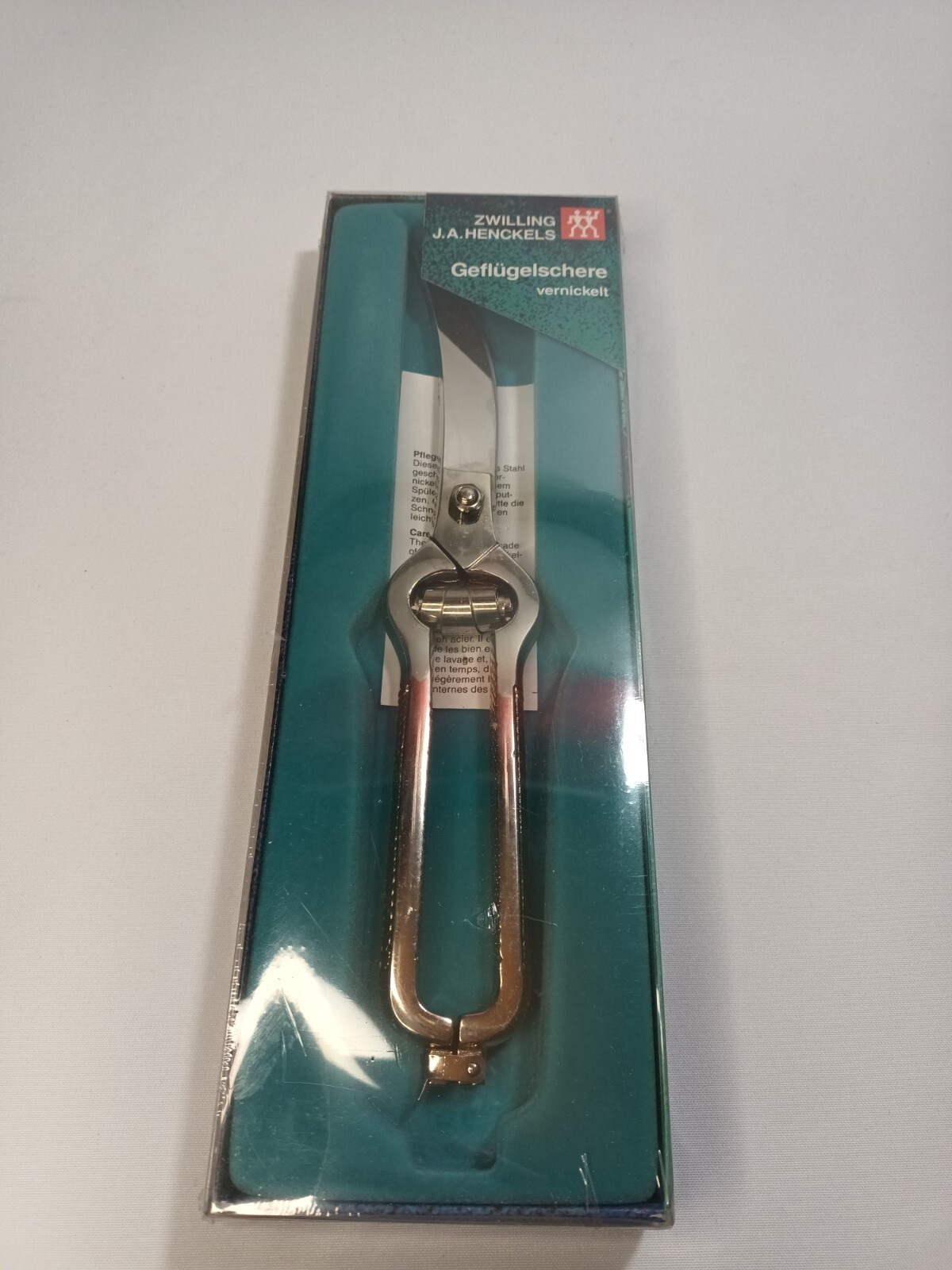 New Zwilling J.A Henckels Geflugelschere Poultry Shears Nickel Plated Full Metal