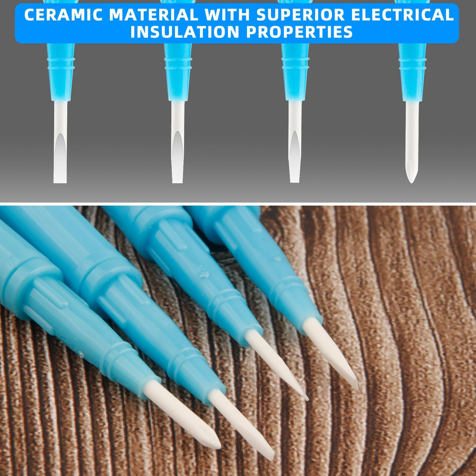 4-Piece Non-Conductive Screwdriver Set for Electronics Repair Watchmaking