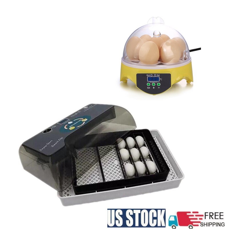 4/7/12 Eggs Incubator  Chicken Quail Hatcher Incubators for Hatching Eggs