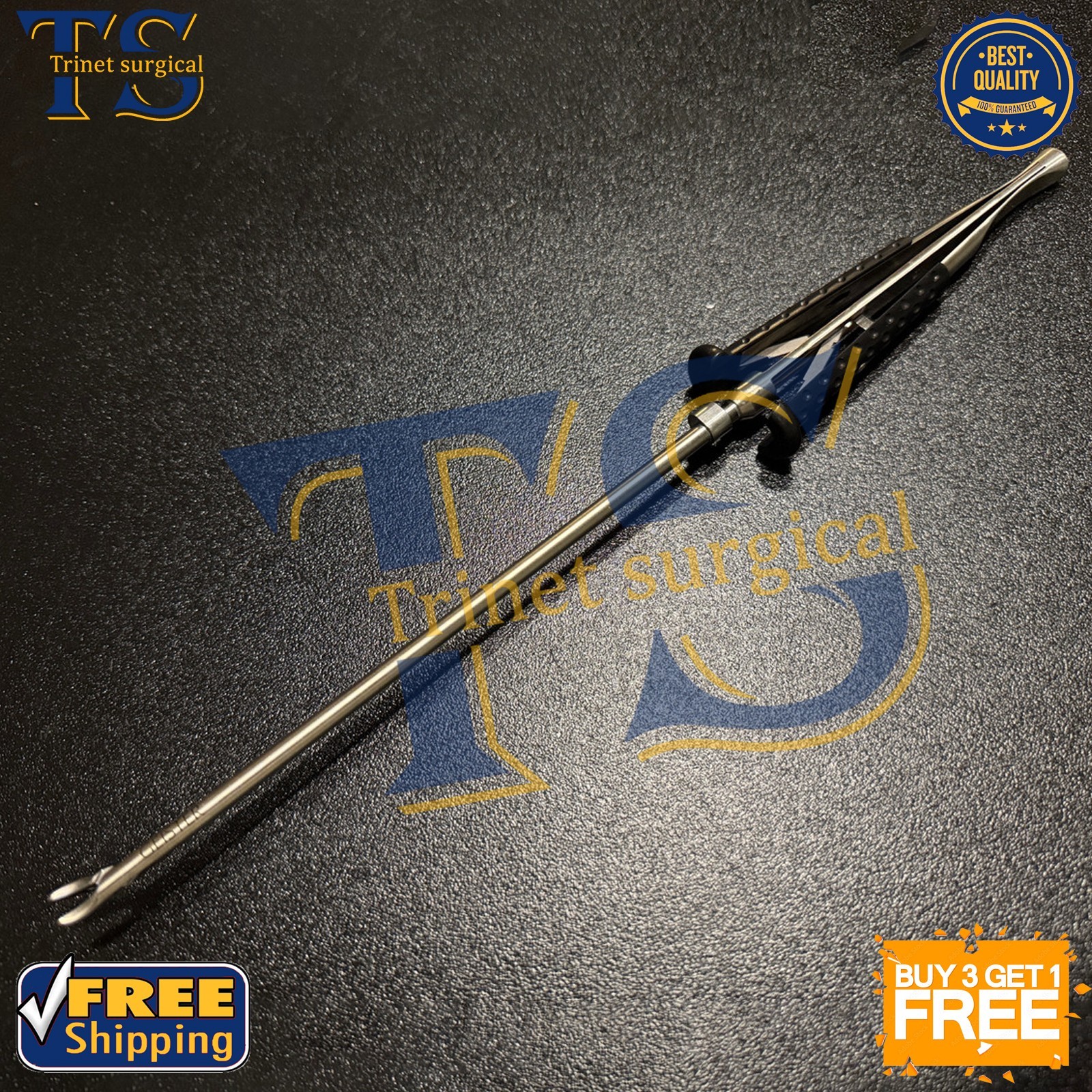 Geister ValveGate MICS TC Needle Holder 5mm × 17cm – Curved Tip