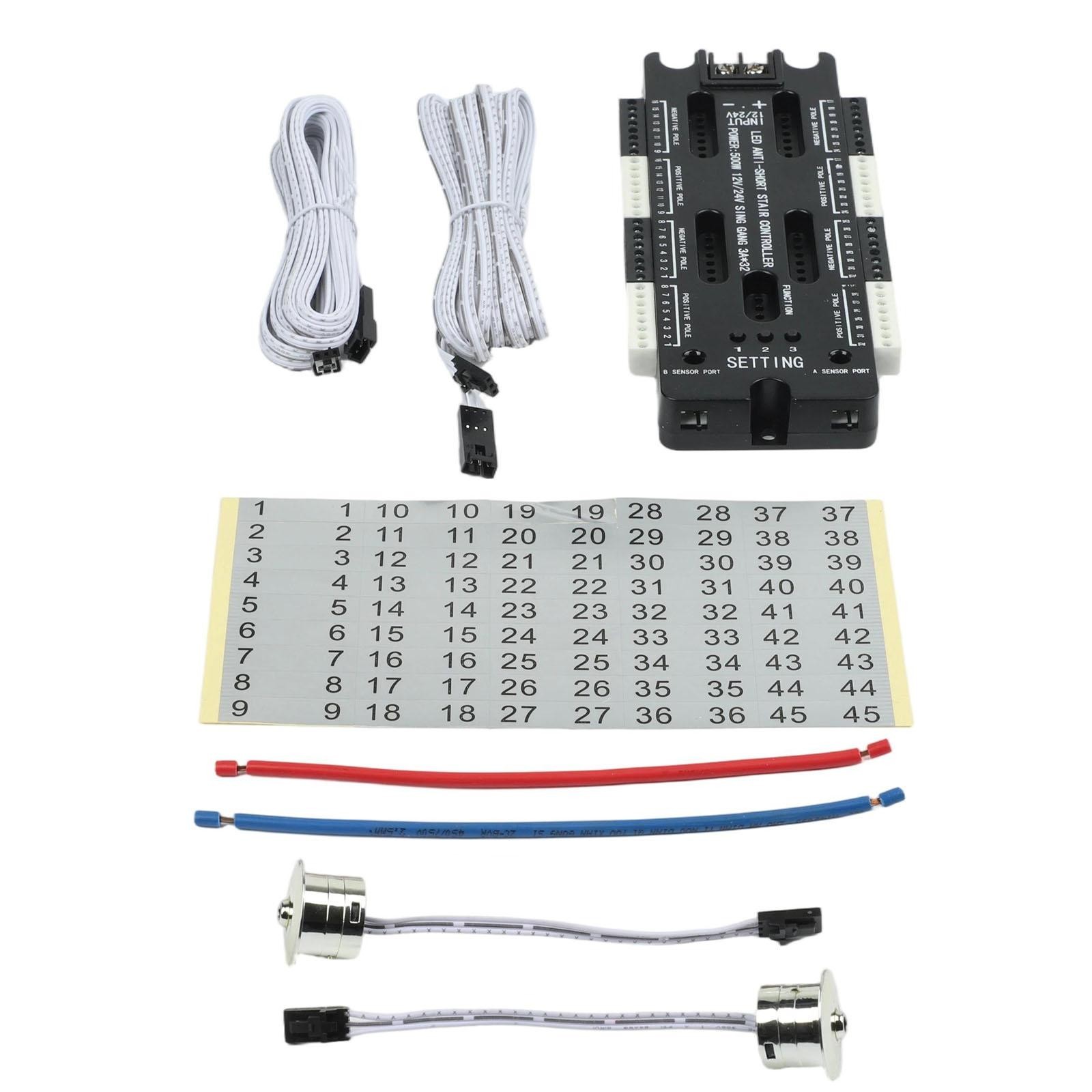 LED Stair Light Control Unit 32 Channels with Motion Sensor Functionality