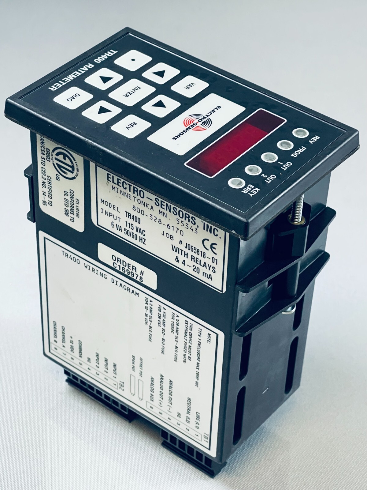 Electro-Sensors TR400 Ratemeter 115V