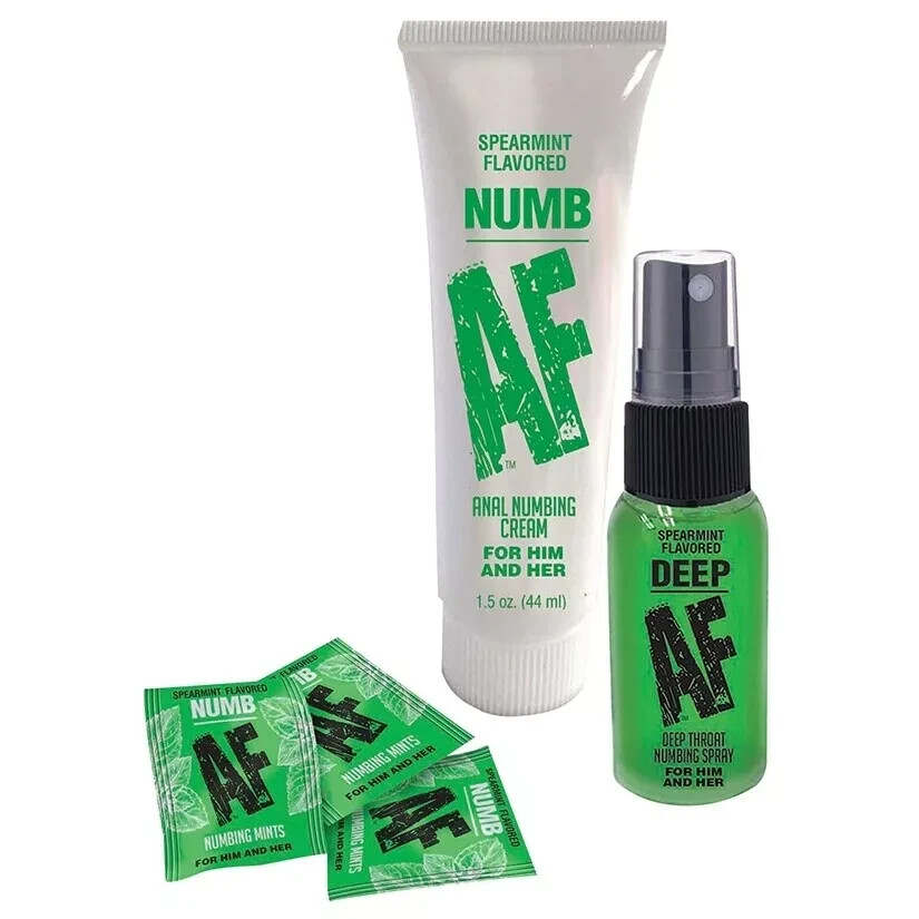 Numb AF Desensitizing Collection Kit Gel Spray And Mints