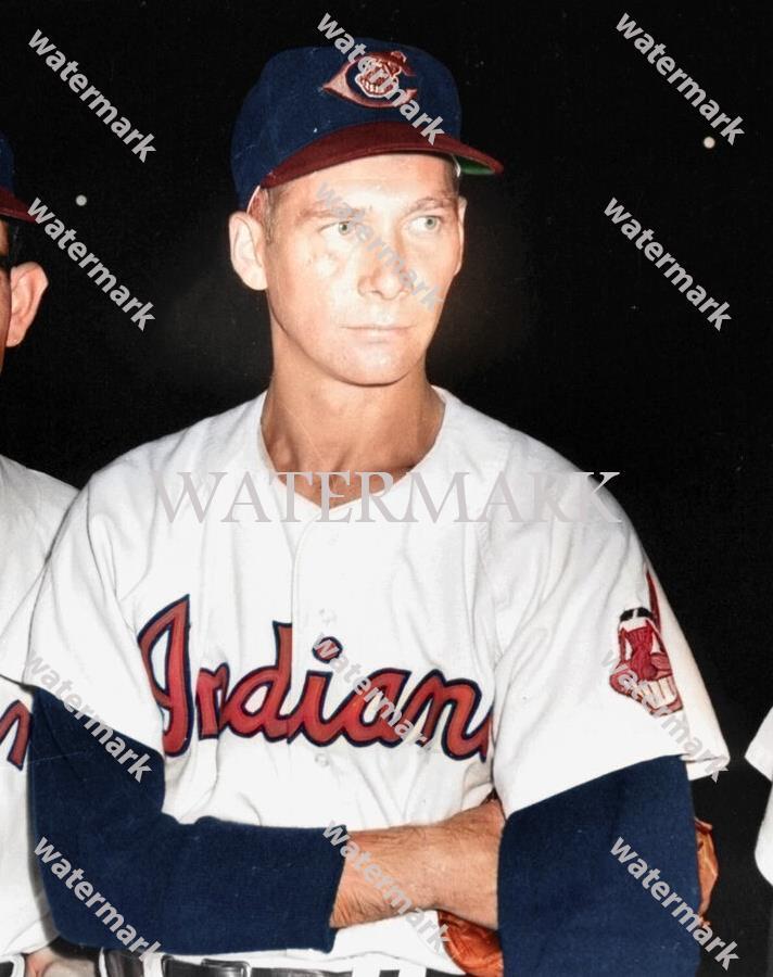GR654 Hal Newhouser Cleveland Indians 8x10 16x20 Colorized Photo