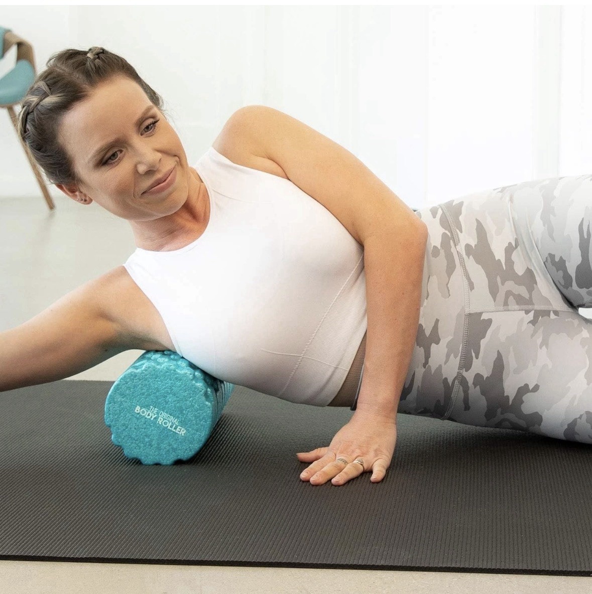 Portable Foam Roller with 3D Texture - Enhance Recovery & Flexibility Royal Blue