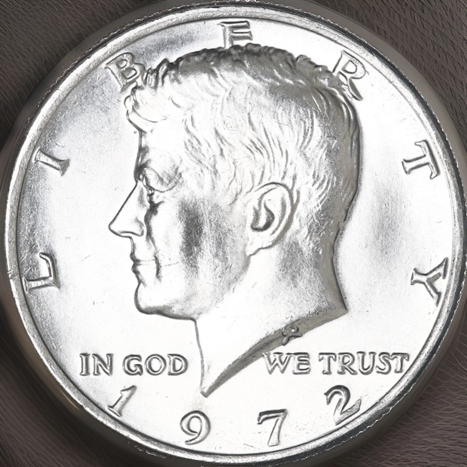 1972 (P) Kennedy Half Dollar CN-Clad Gem BU US Coin