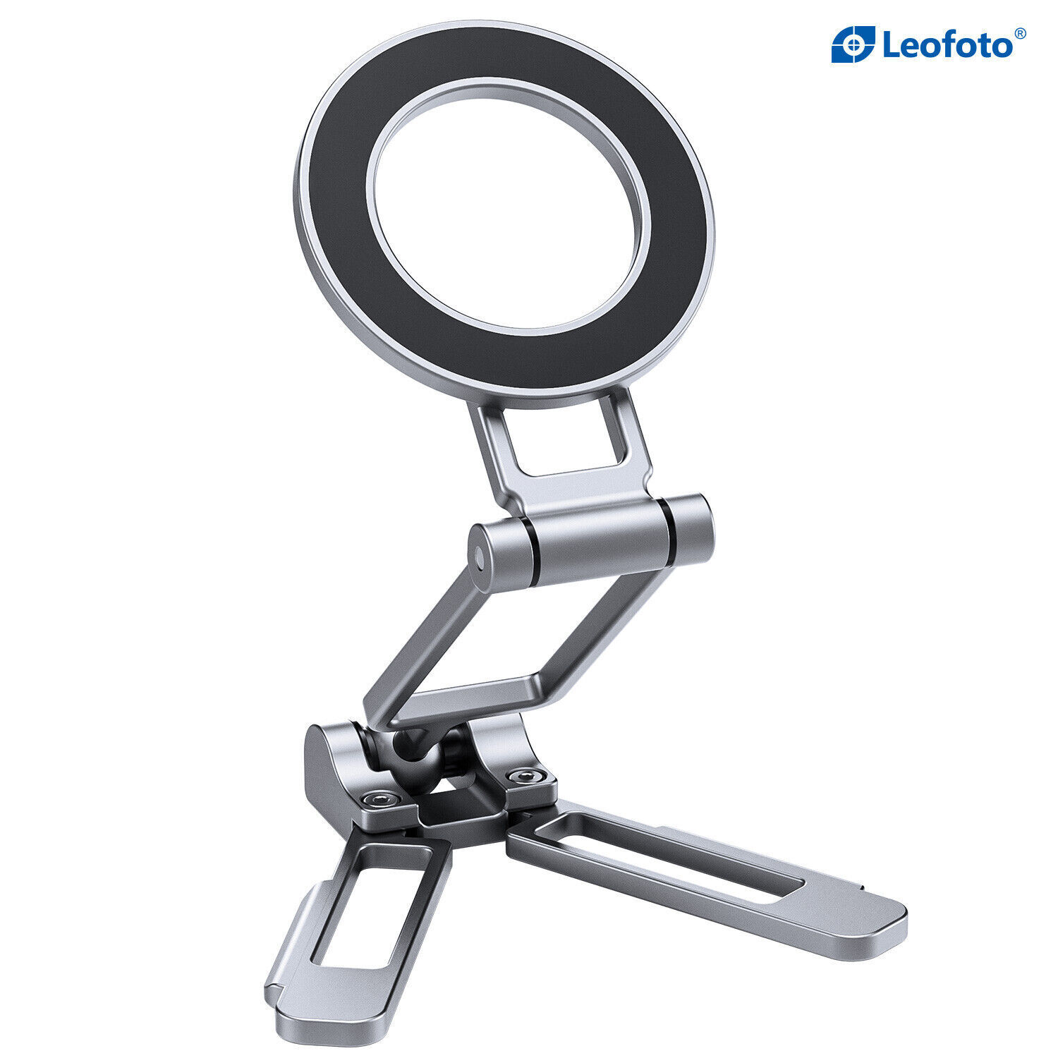 Leofoto PS-5 Magnetic Foldable Cellphone Stand with Arca - Silver