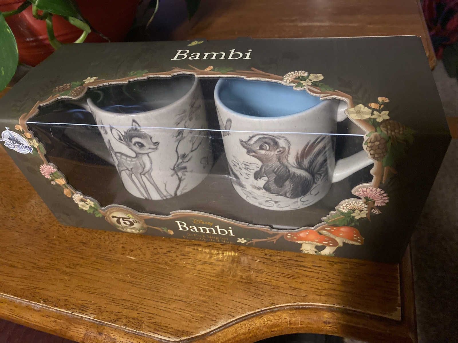 New Disney Store Bambi 75th Anniversary 2 Mug Set