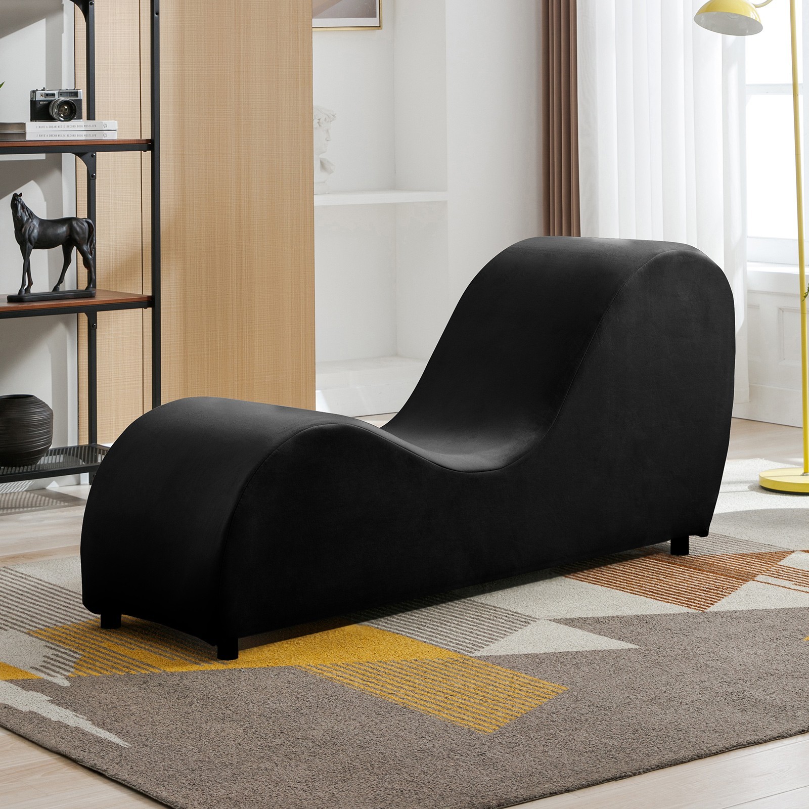 Zafly Yoga chair with backrest, Meditation Seat Chaise Lounge for Home & Office