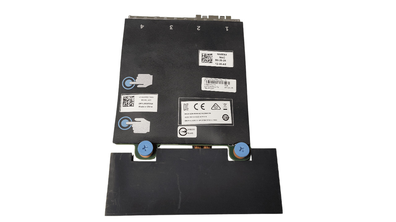 Dell Broadcom 57412 2x 10GB SFP 2x 1GB RJ-45 Network Daughter Card NWMNX