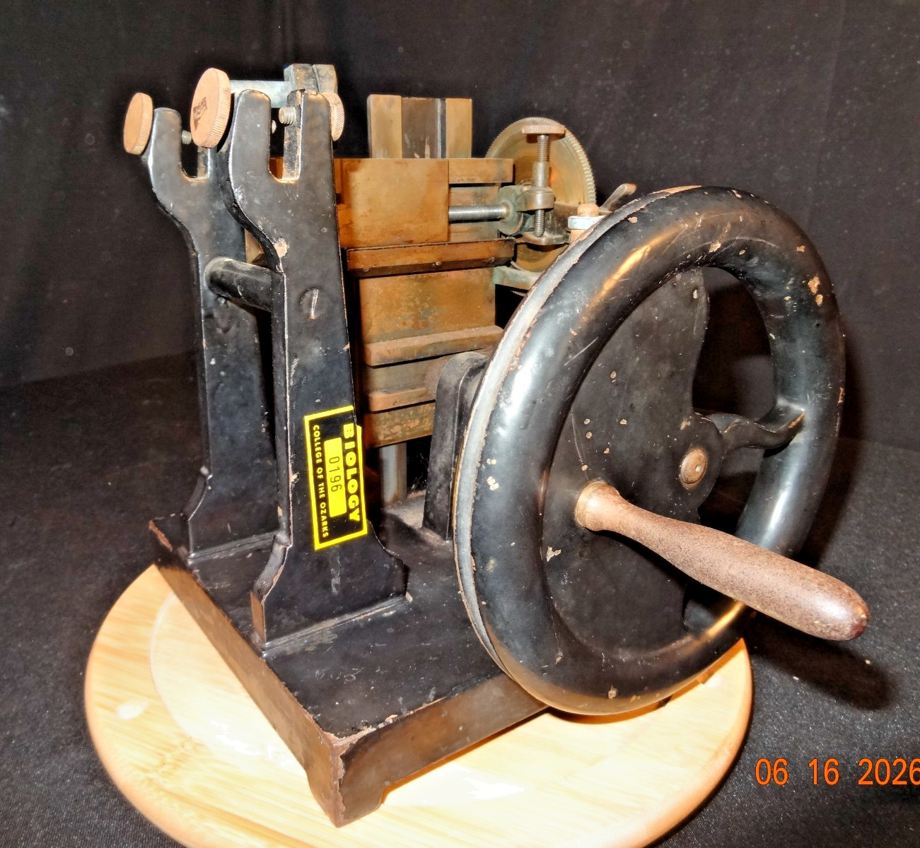 Antique  Microtome Machine All Original Very Heavy!!!