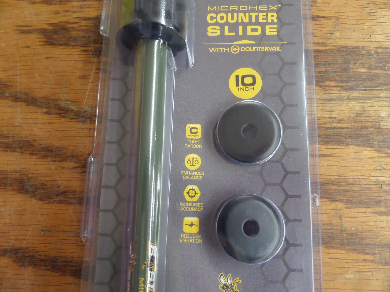 Bee Stinger MicroHex 10" Counter Slide Stabilizer w/countervail OLIVE GREEN