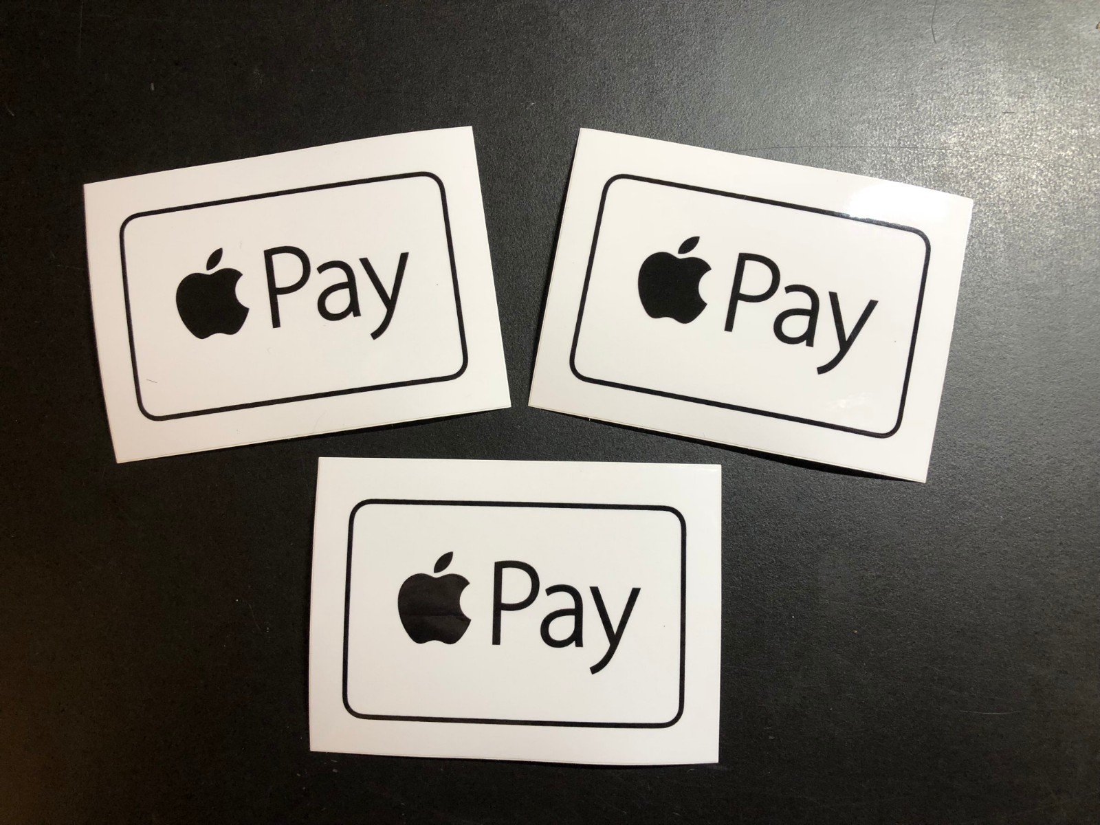 APPLE PAY Acceptance Decal - Retail Sticker (Set of 3 decals included)