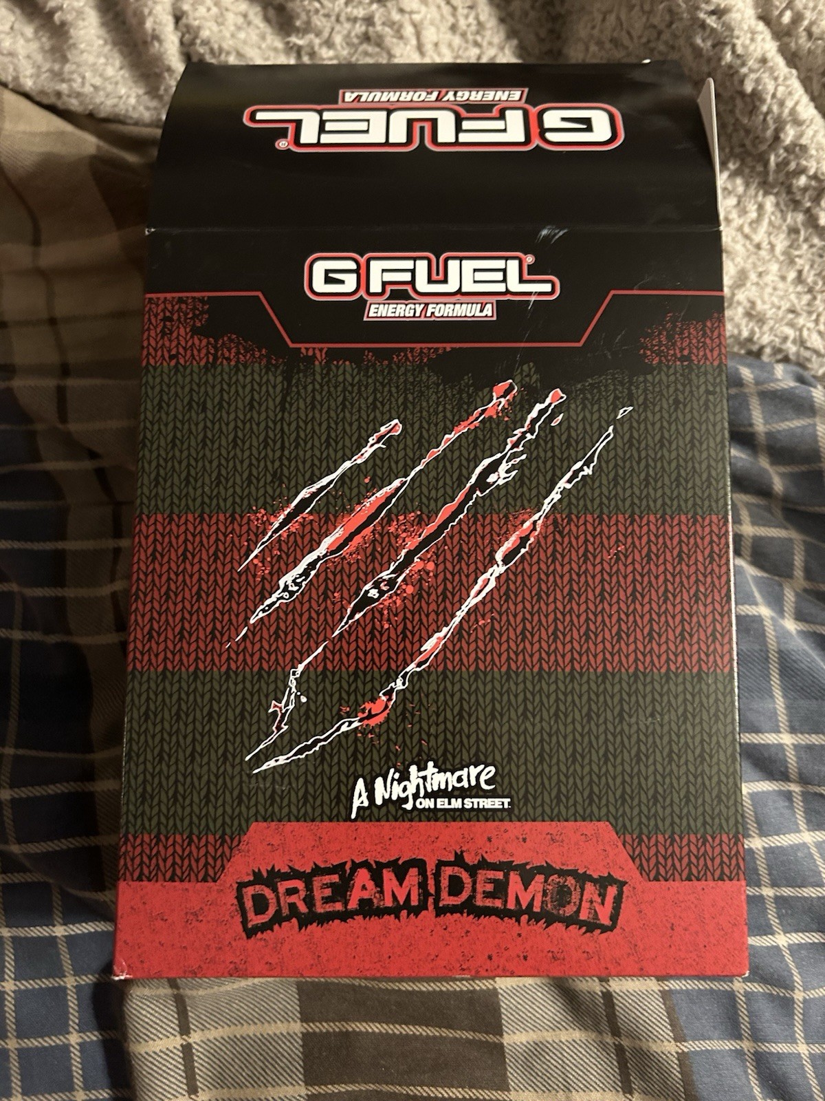 GFUEL Freddy Krueger Nightmare On Elm Collectors Box W/ Shaker And G FUEL Tub