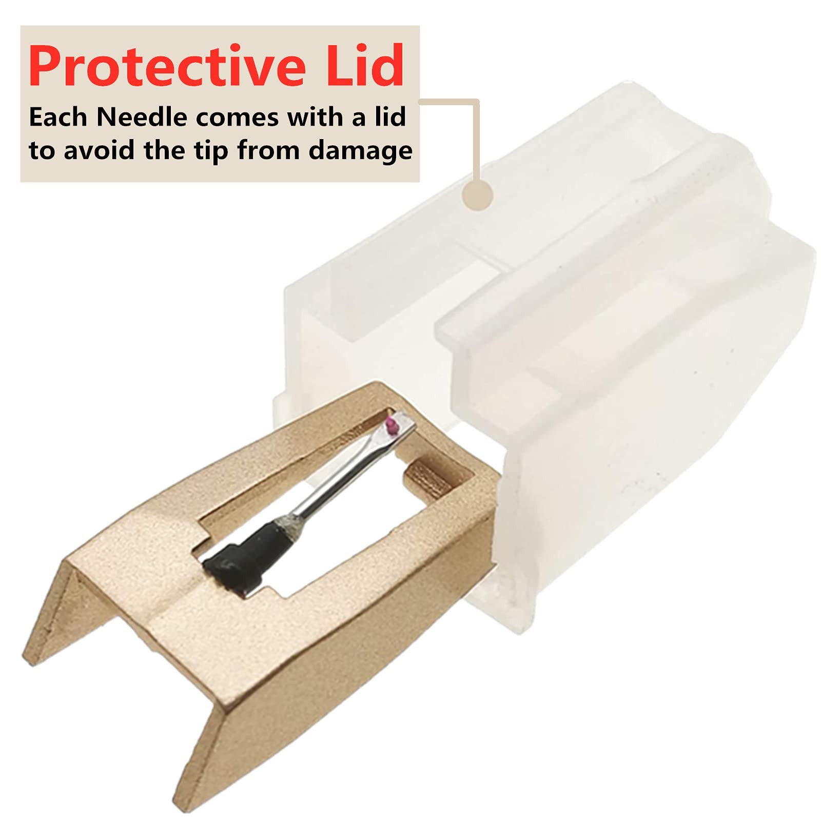 Record Player Needle, Upgraded Golden Needles Stylus