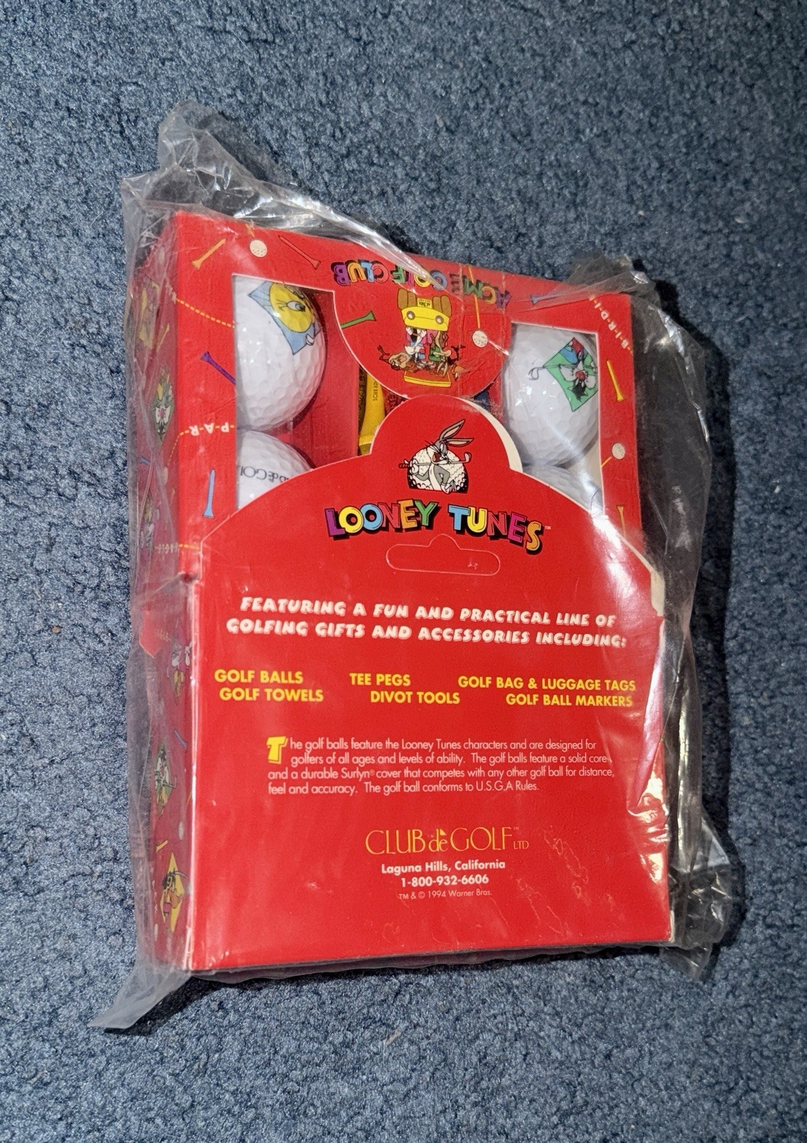 Lot of 2 Looney Tunes Acme Golf Club Gift Set / SEALED