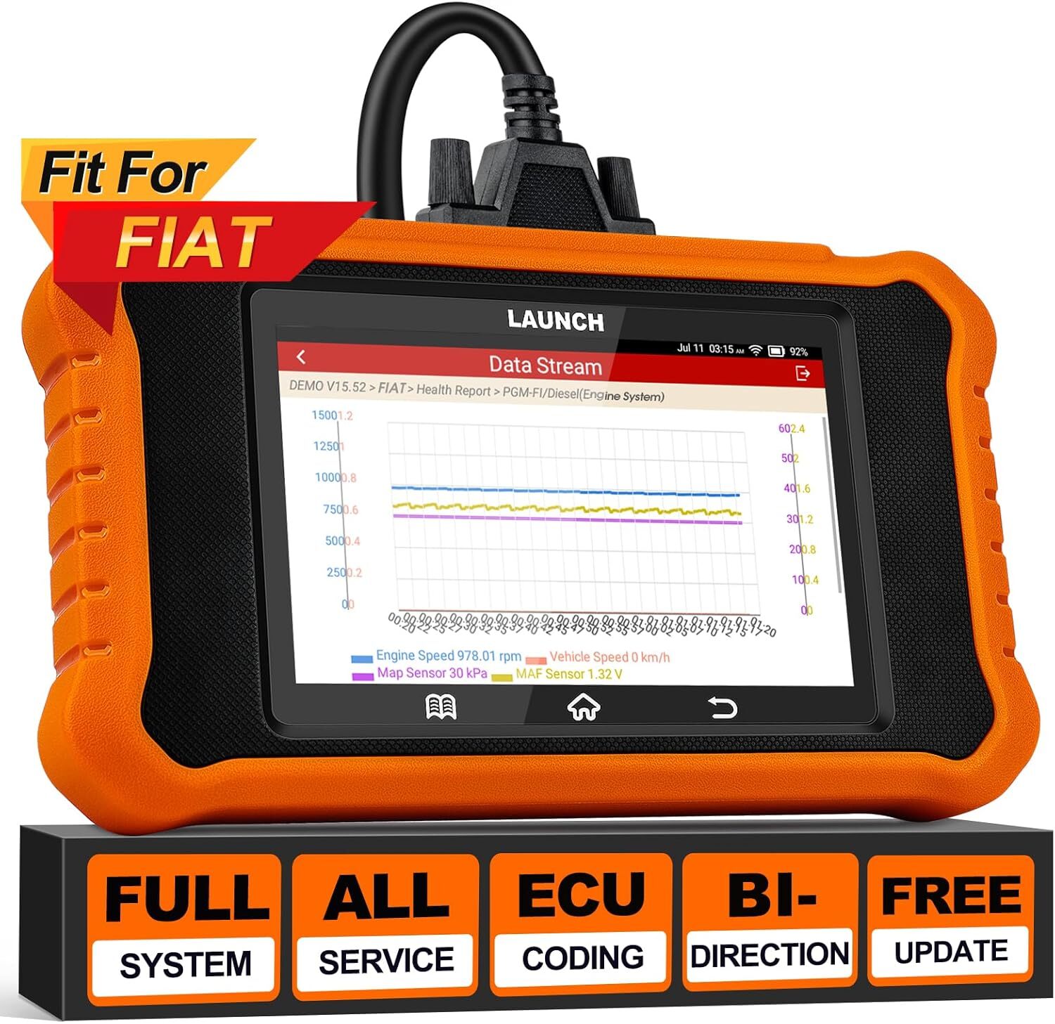 LAUNCH Creader Elite V3 fit for Kia Hyundai Full System Diagnostic OBD2 Scanner