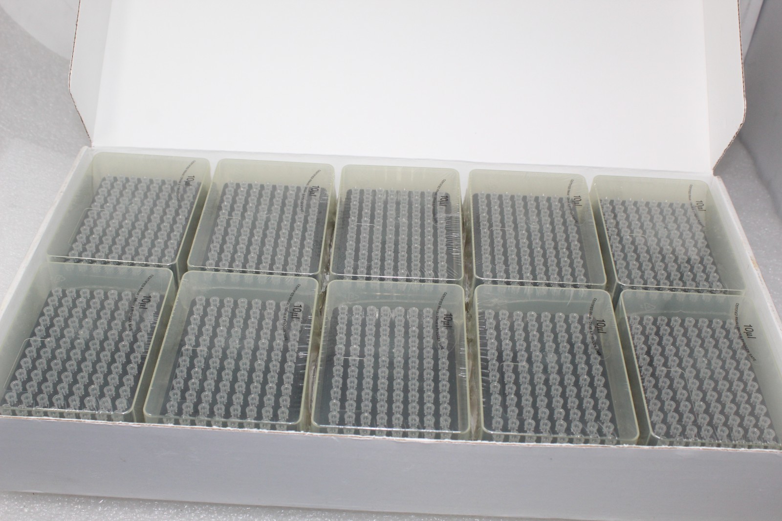 Sartorius Biohit Pipette Tips 10 ul Extended Length 10 Racks with 96 Tips Each