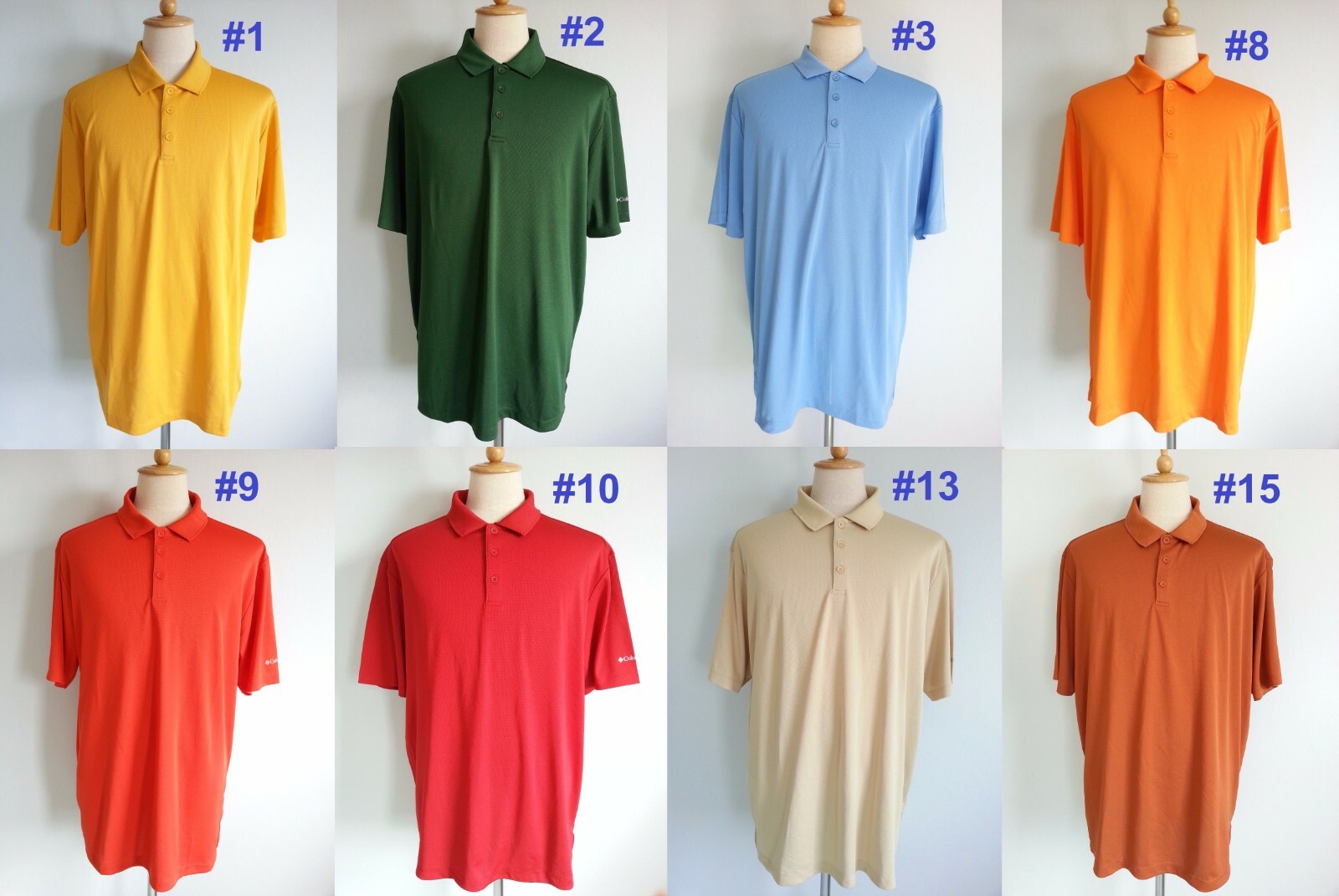 7348 NEW $50 Columbia Men's Omni-Wick Round One Polo Golf Shirt Top XL 2XL