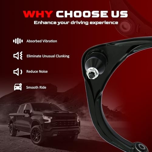 Front Upper Control Arm and Ball Joint Assembly Compatible with 2011-2018 Ram