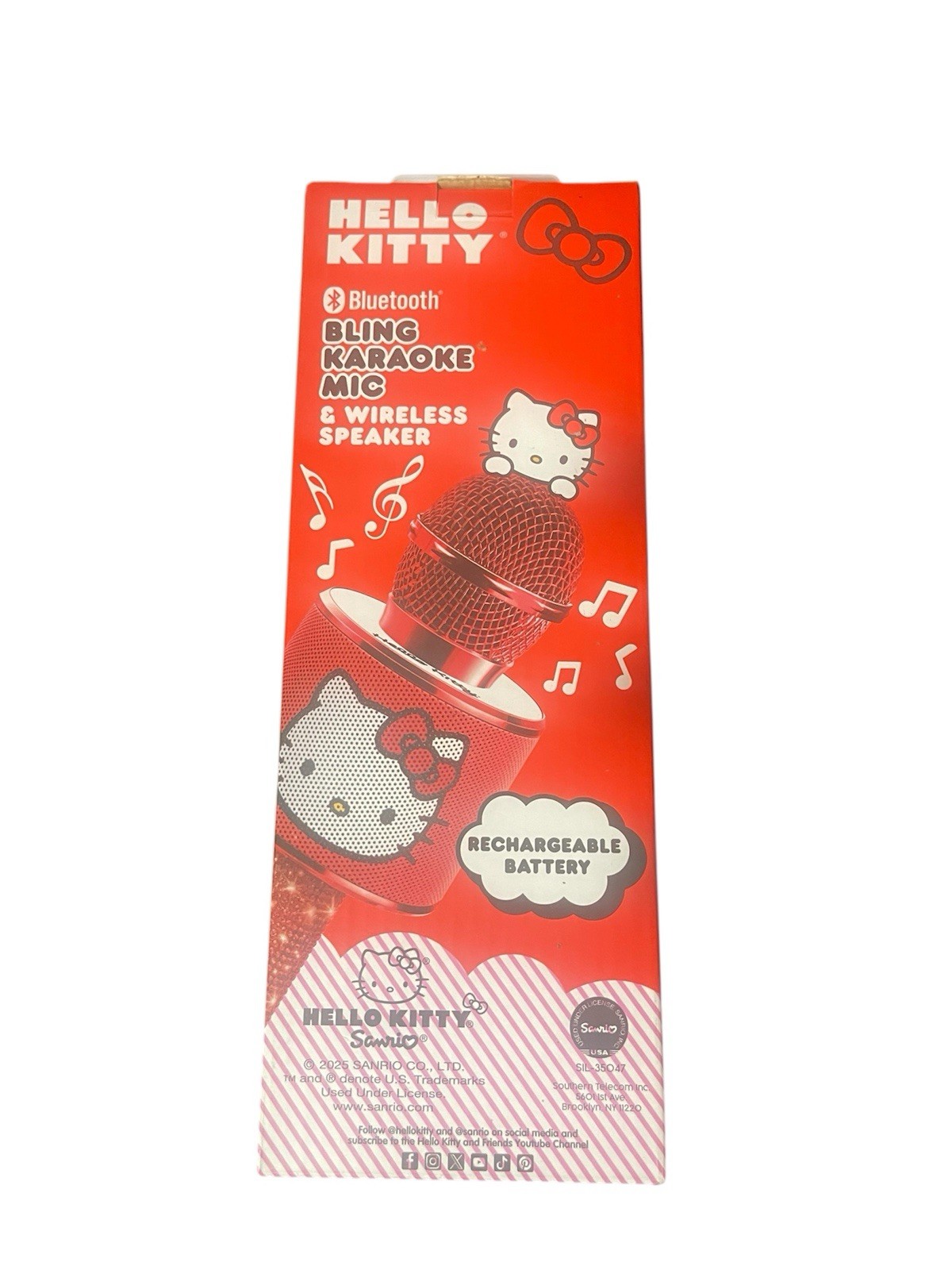 Hello Kitty Wireless Bluetooth Karaoke Microphone By Sanrio