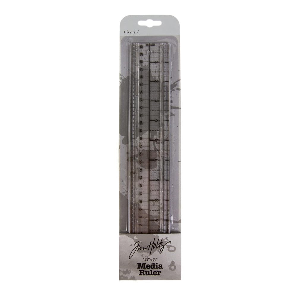 Tim Holtz Edge to 12" Media Ruler Clear