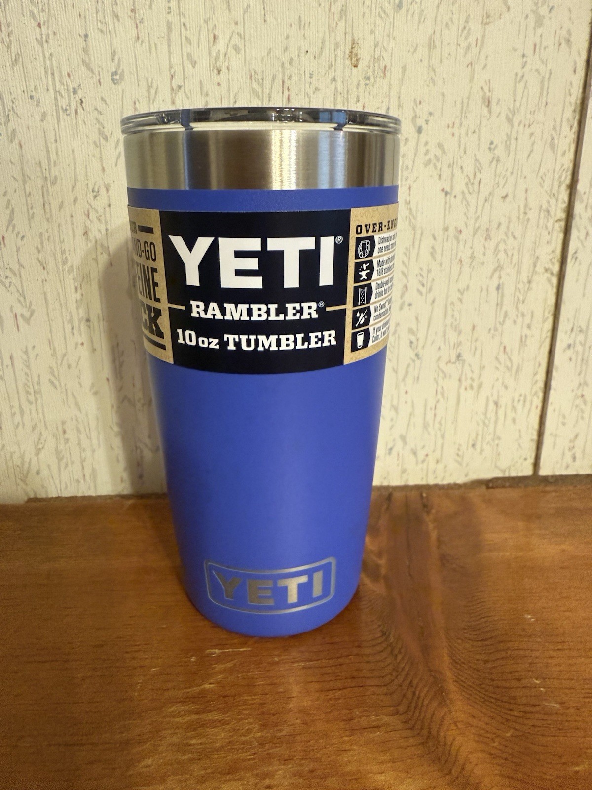 YETI Ultramarine Violet Rambler 10Oz Tumbler Stainless Steel Vacuum Retired Size