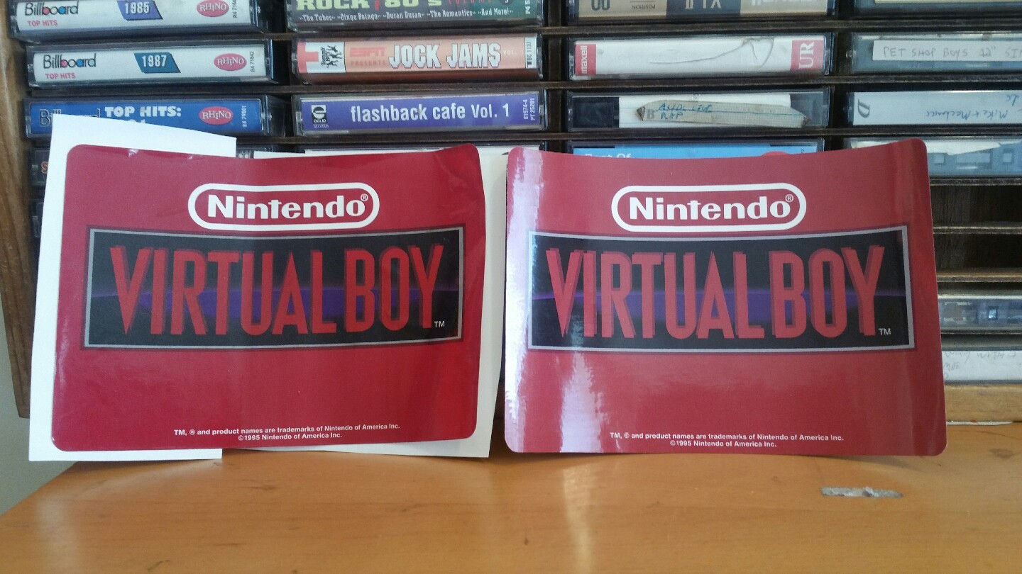 Blockbuster Virtual Boy Hard Shell Carrying Case Decal. New. Decal only!